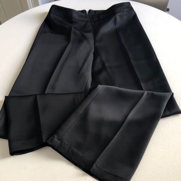 Felipe Varela Pants - Felipe Varela Satin Straight Leg Mid-rise Trousers Size 42